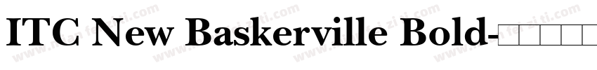 ITC New Baskerville Bold字体转换